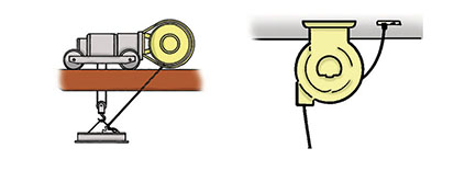 Empty Cable Reel with Auxiliary Winder GT450.RM - Prolight